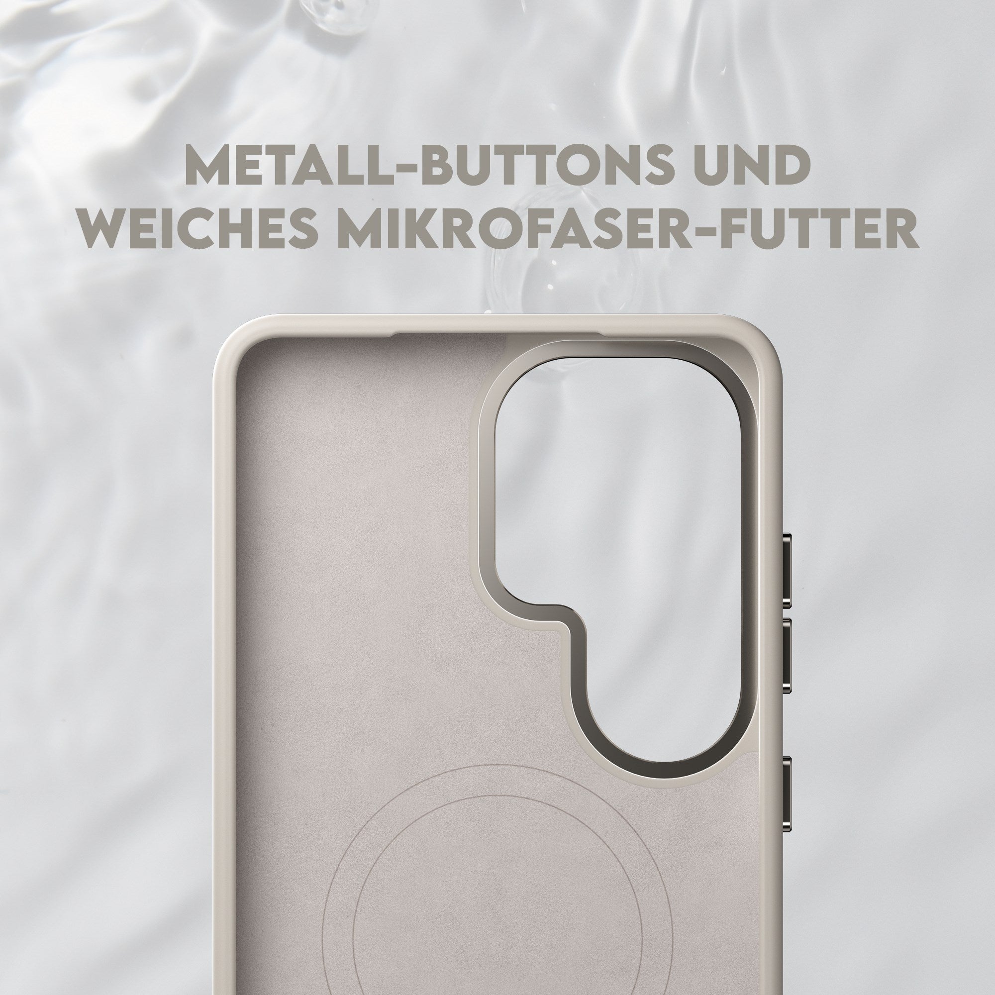 CARE™ by PanzerGlass® Flow Case Vanilla m. Qi Samsung Galaxy S26 Ultra